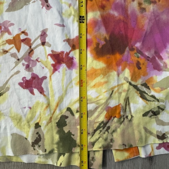 J. Crew Orange Pink Floral Pencil Skirt Cocktail Size 4. - Picture 8 of 8